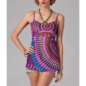 Colorful Abstract Print Cami Size S/M